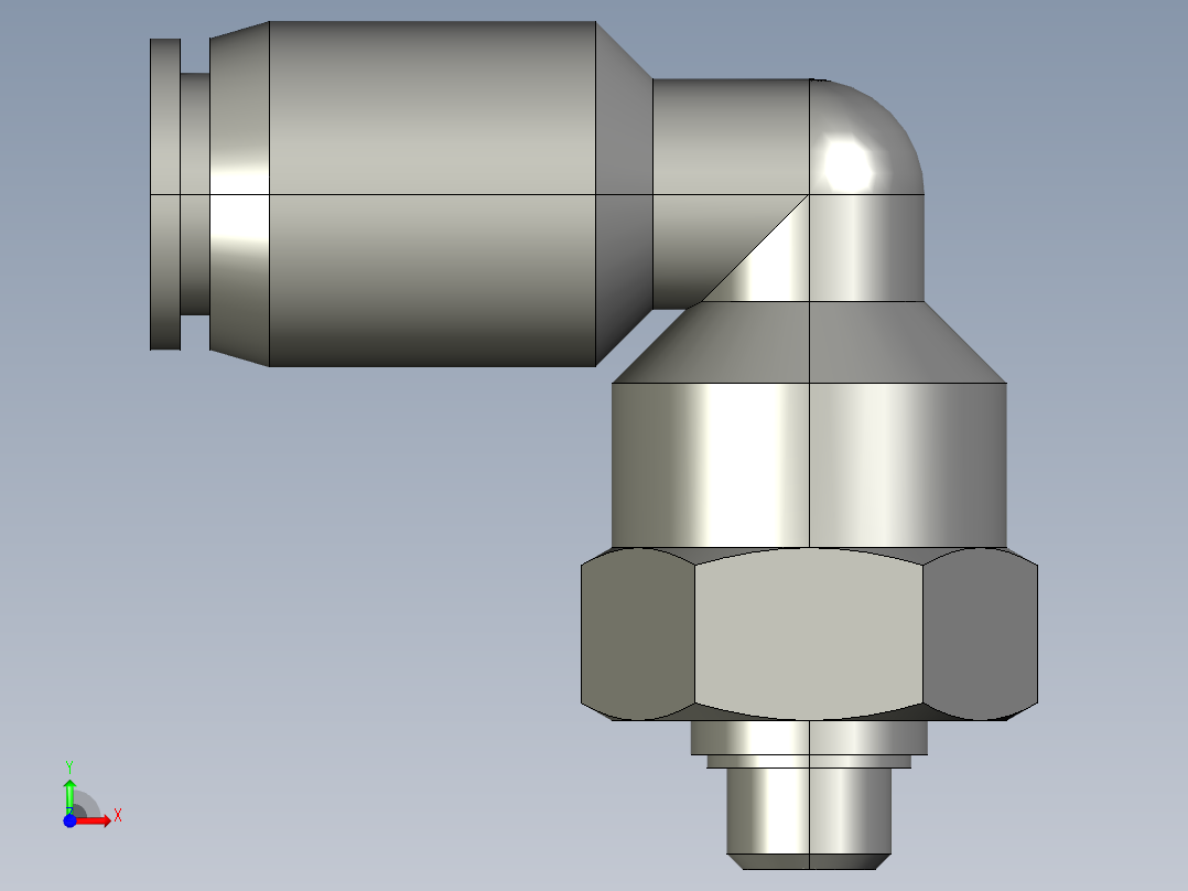 153529QSRL费斯托气管接头前视图