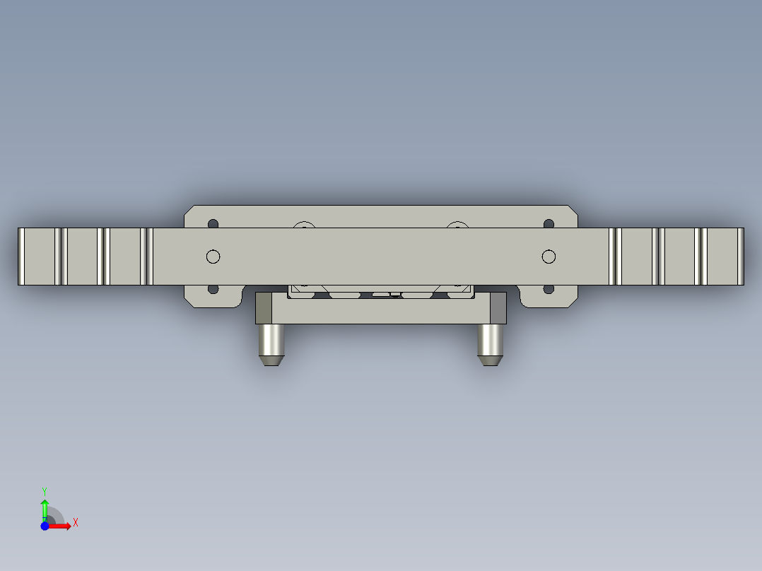 裁切定位组件前视图