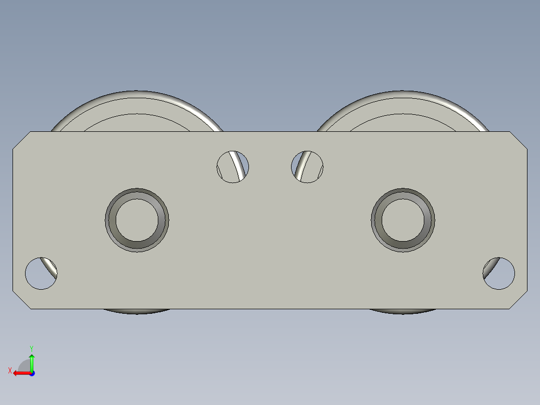THK-B2100主滚轮组件预装后视图