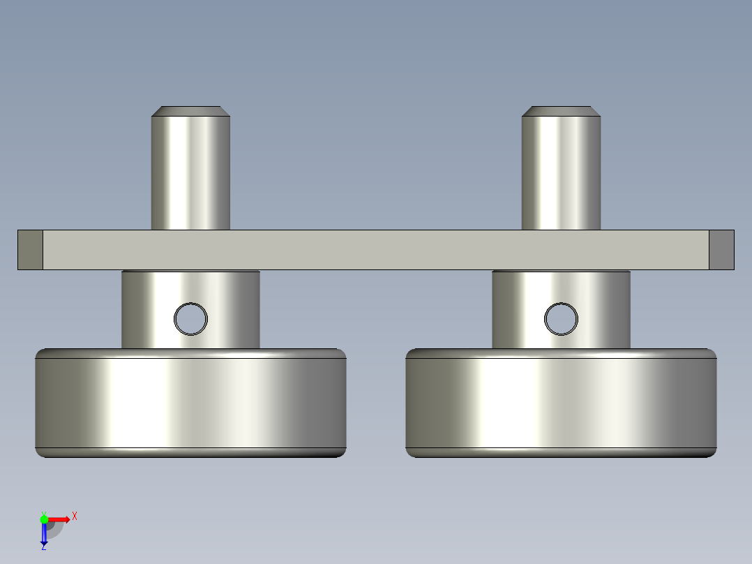 THK-B2100主滚轮组件预装俯视图
