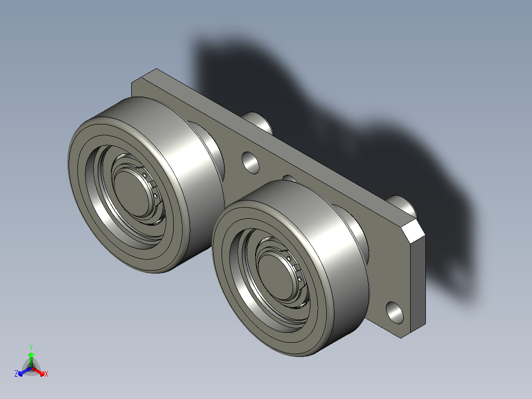 THK-B2100主滚轮组件预装正等轴测图