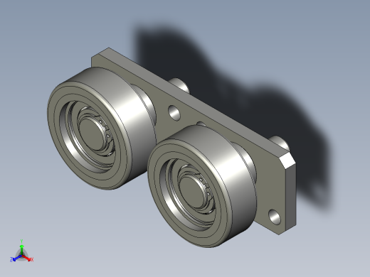 THK-B2100主滚轮组件预装正等轴测缩略图