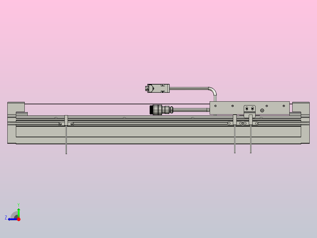直驱直线电机轴TPA-LNP2-140-20C2-1-L300-3-C-05-N3右视图