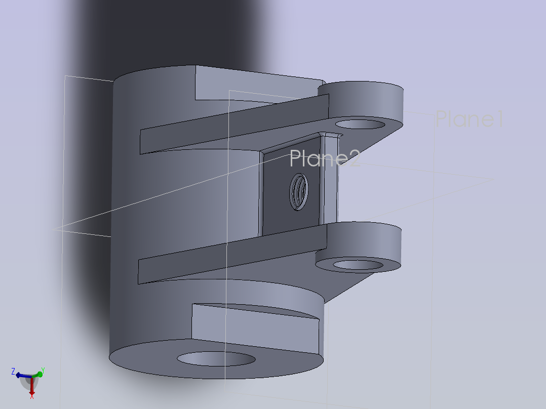 实用的SolidWorks练习模型主视图