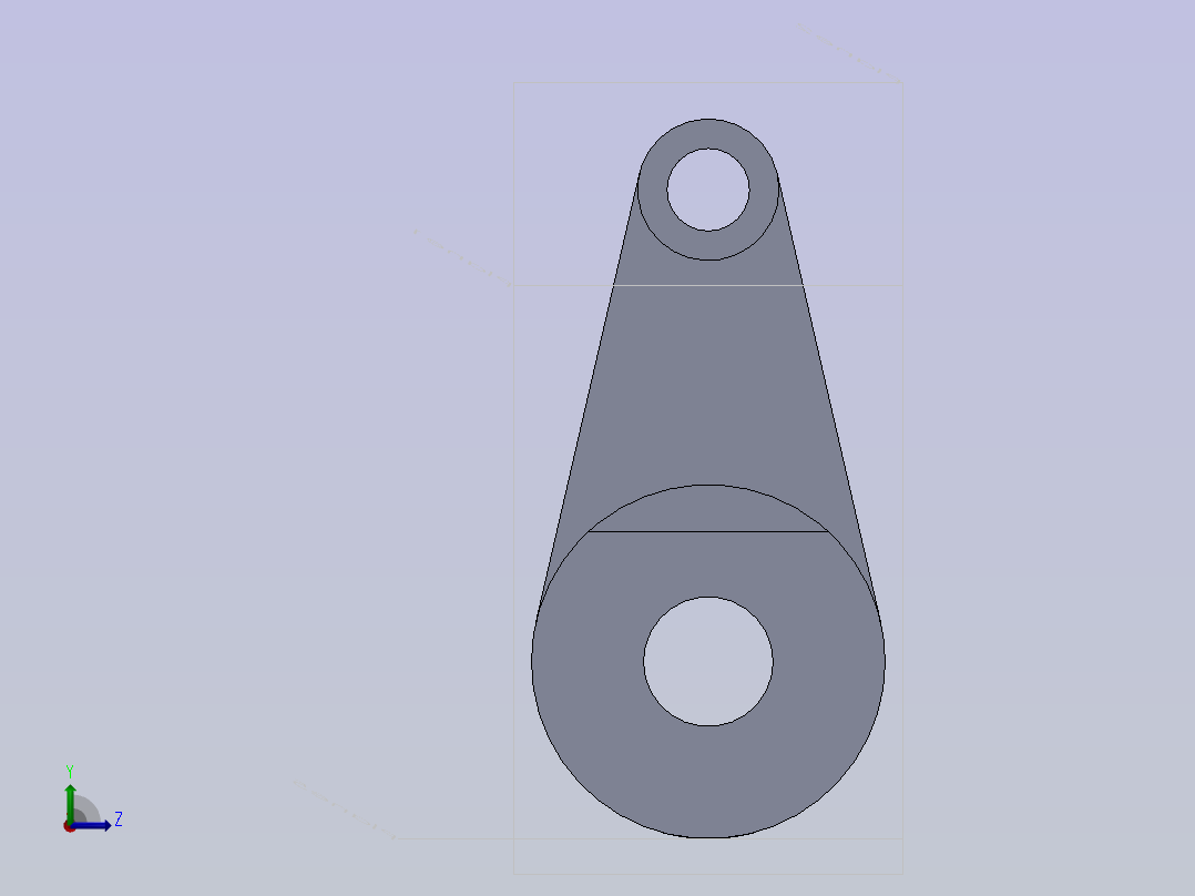 实用的SolidWorks练习模型左视图