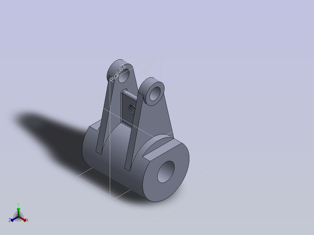 实用的SolidWorks练习模型正等轴测图
