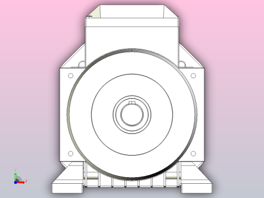 IM B3 H80-180(YE2、YE3)通用电机[YE2-100L1-4-B3]前视缩略图