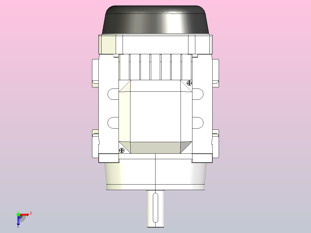 IM B3 H80-180(YE2、YE3)通用电机[YE2-100L1-4-B3]俯视图