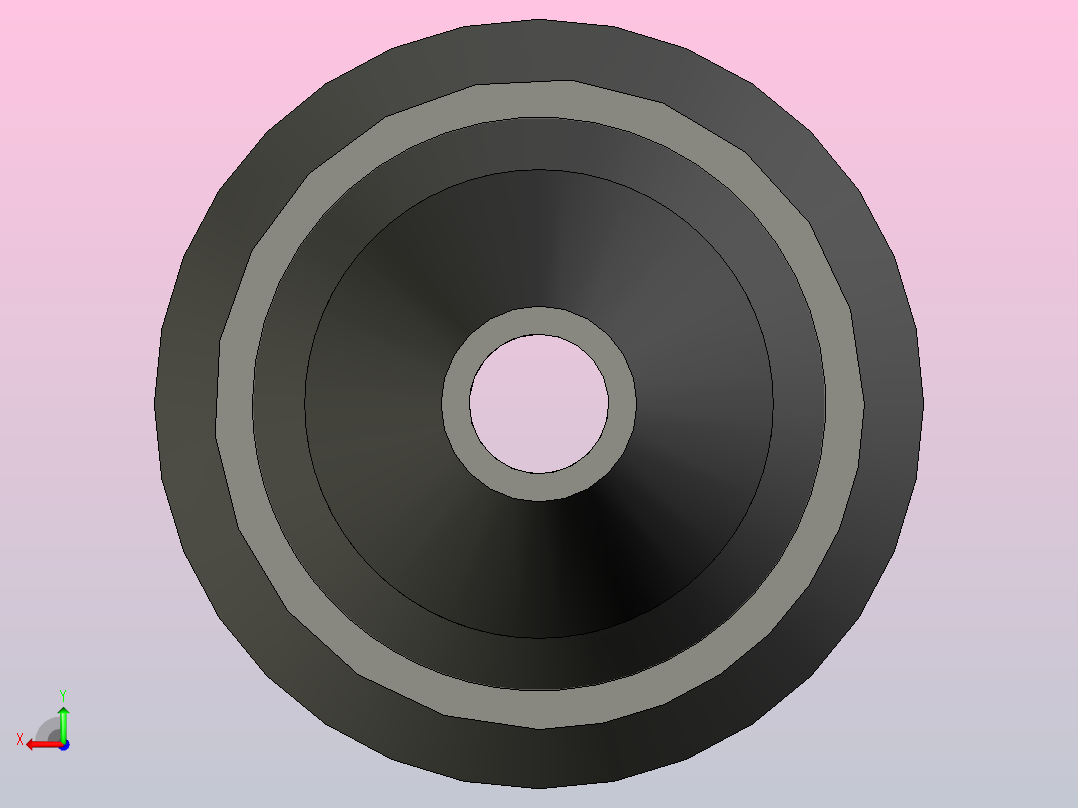 2mm机械铅笔STP后视图