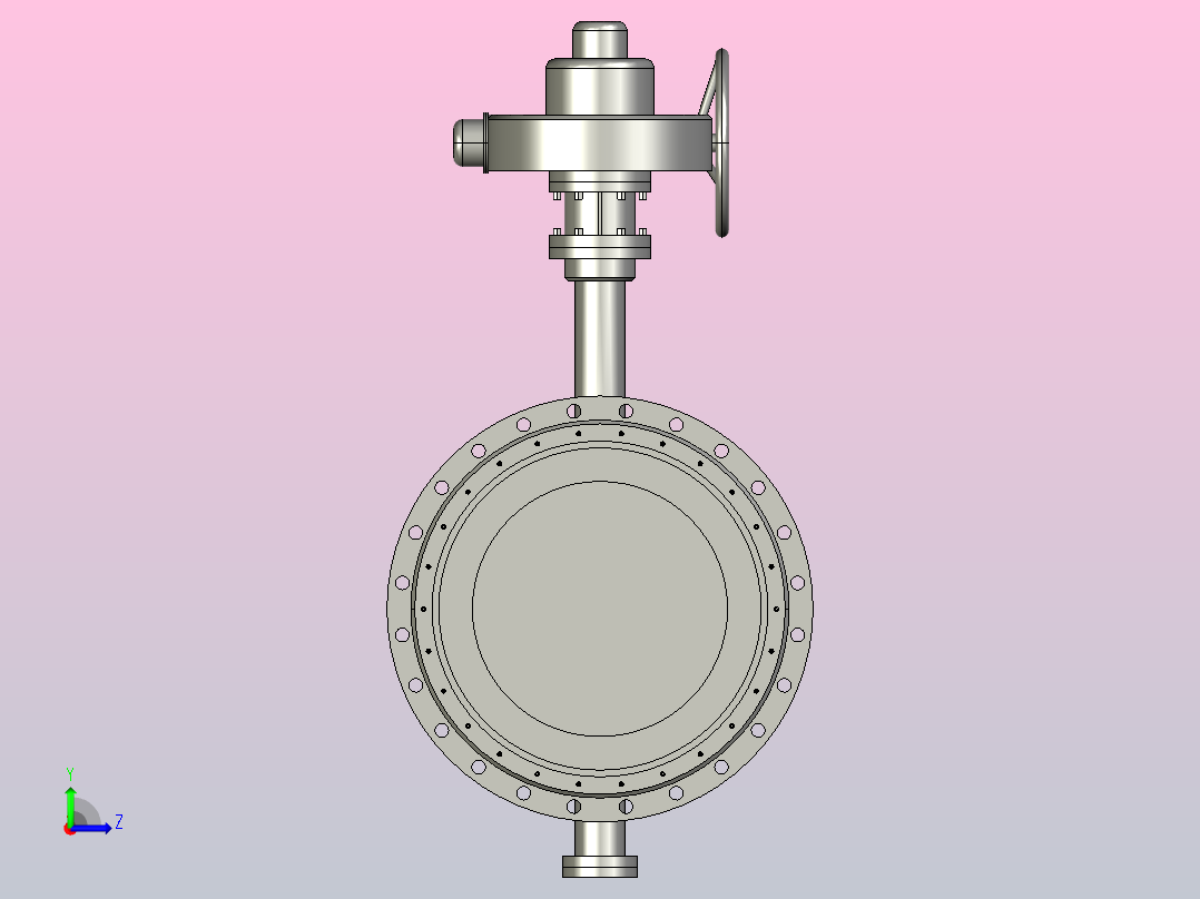 Dt943H(F)-10C.P.R.V-B[DN800]阀，截止阀，风阀，蝶阀左视图