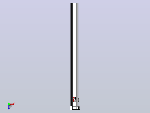 皮带直线轴半封闭可选导轨TPA-HNB-120D-110-L1350-LU-Y-P40-N3俯视缩略图