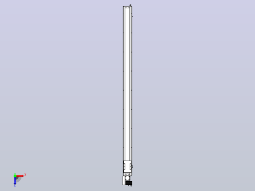 SCM14-2350-L滚珠花健、支撑座、滚珠丝杠、交叉导轨、直线模组俯视缩略图