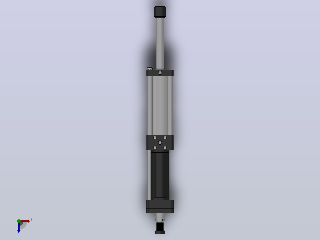 MPTD-5T系列可调型[MPTD-80-150-10-5T-50-M2-S1-0°]气压增压缸俯视图