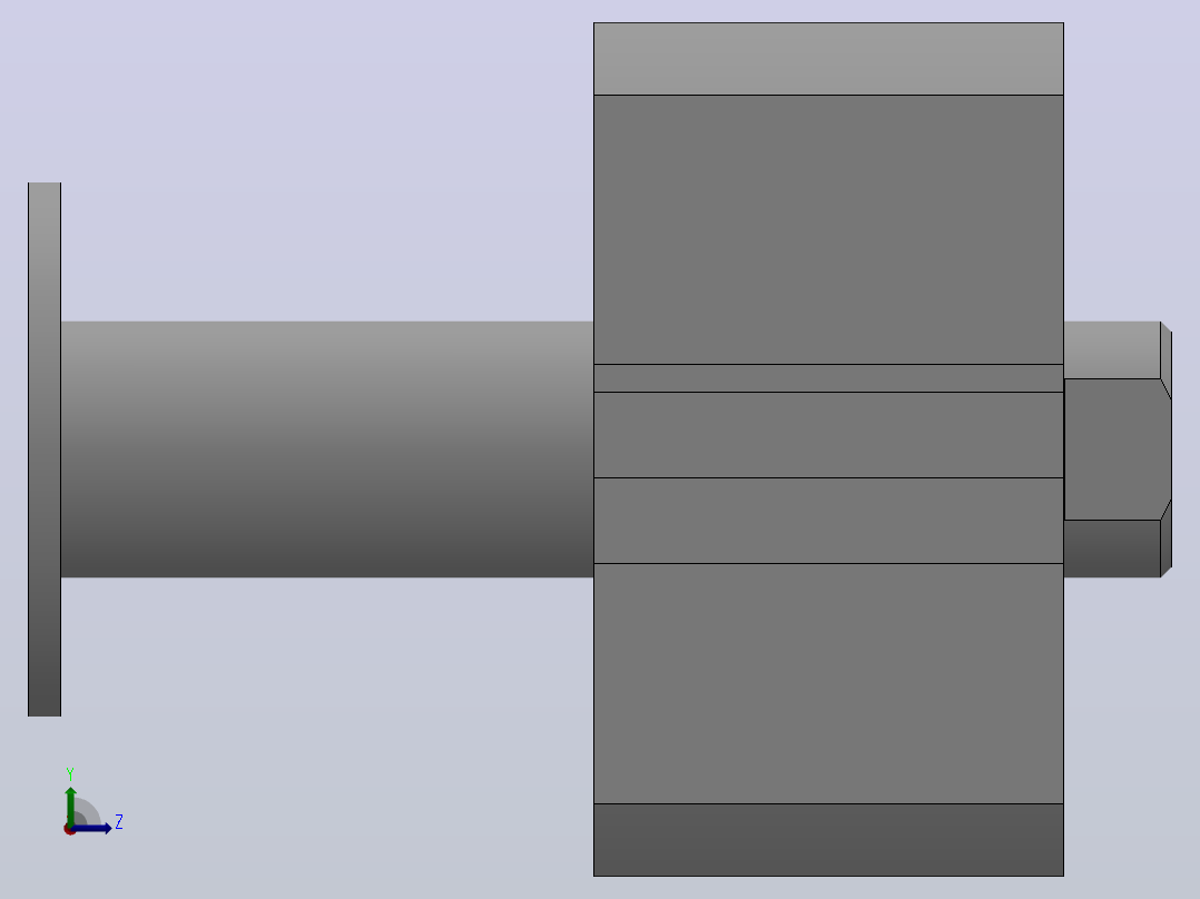 双作用气缸（QCQS系列 ）[QCQSB25-30]左视图