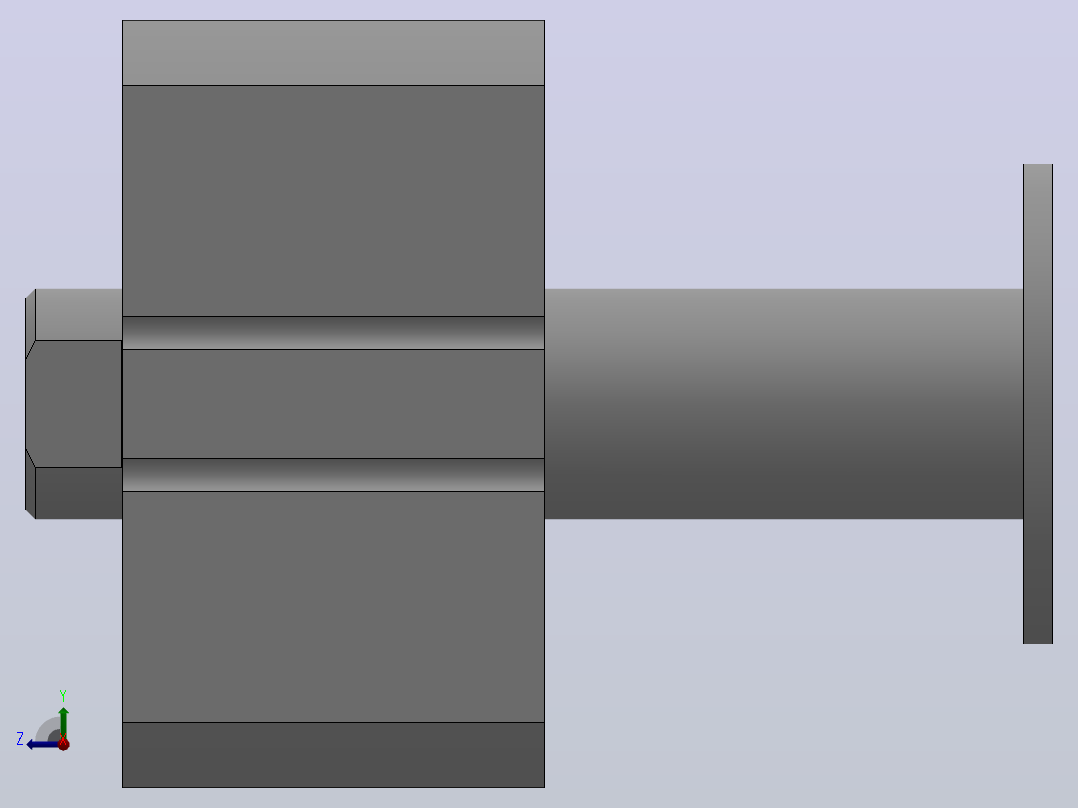 双作用气缸（QCQS系列 ）[QCQSB25-30]右视图