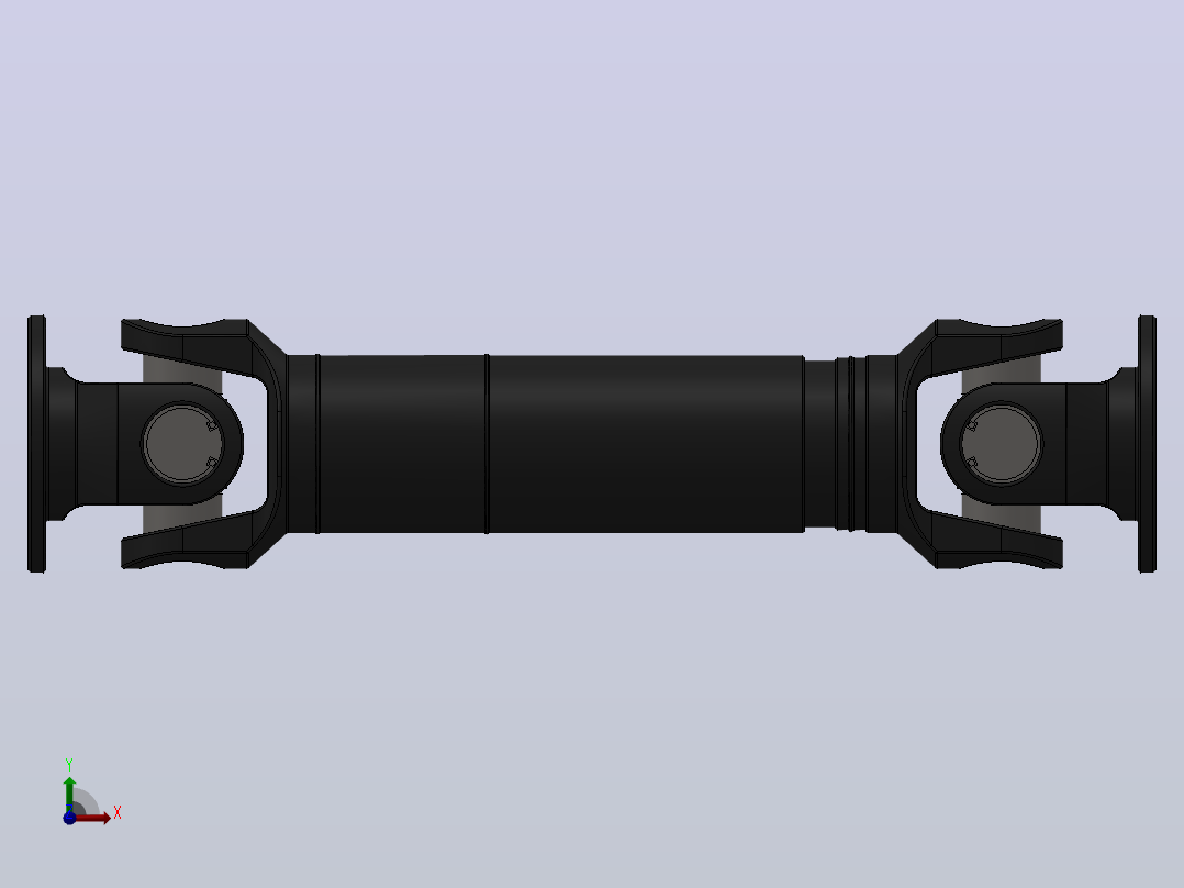 SW-I65-A-285SWC-1型--轻型十字轴式万向联轴器前视图