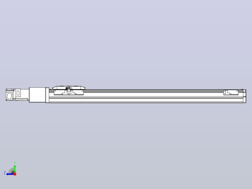 滚珠丝杠直线轴内置导轨TPA-GCR-50-1210C-L550-M-M10-N3右视缩略图