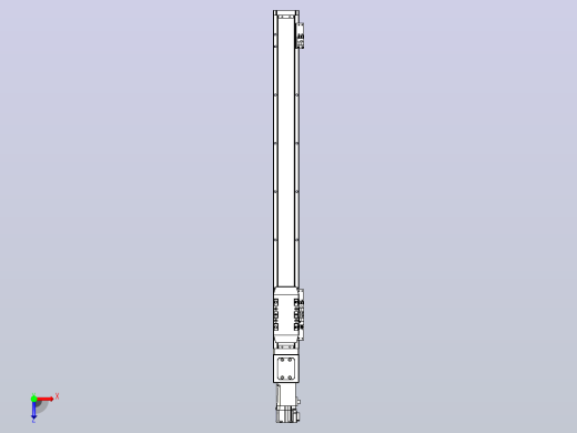 滚珠丝杠直线轴内置导轨TPA-GCR-50-1210C-L550-M-M10-N3俯视缩略图