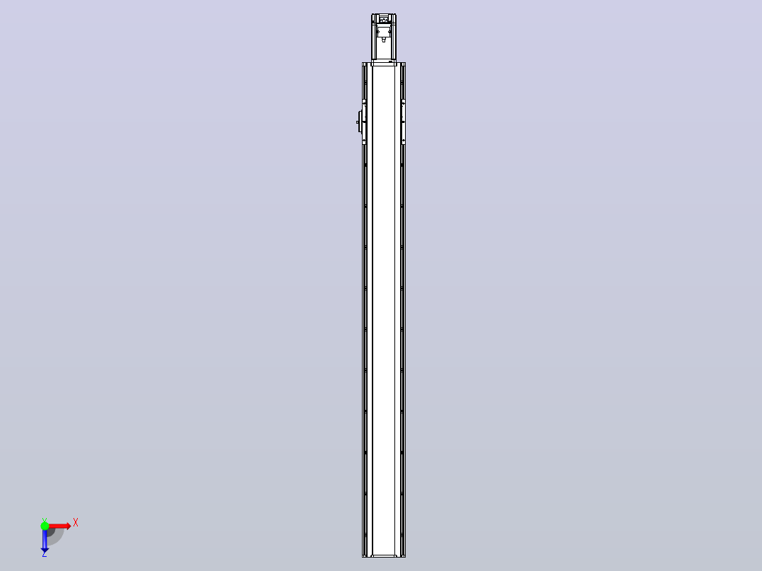 日规模组半封闭丝杆TPA-HNR-105D-1610C-L950-M-C-P40-N3俯视图
