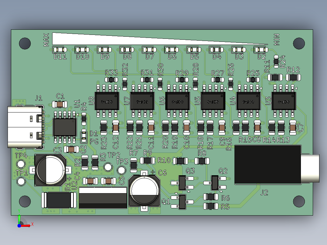 PCB板前视图
