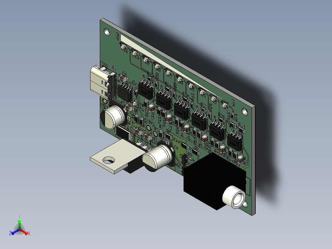 PCB板正等轴测图