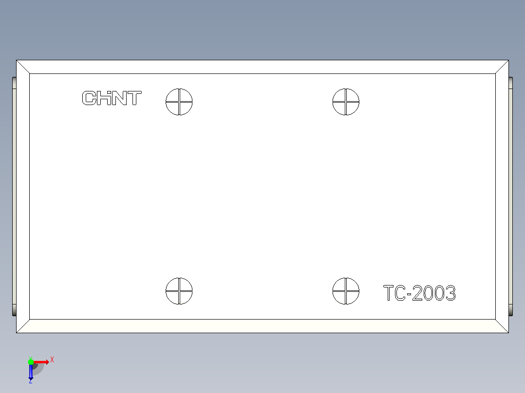 TC-2003接线端子三维模型202012俯视图