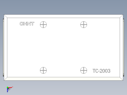TC-2003接线端子三维模型202012俯视缩略图