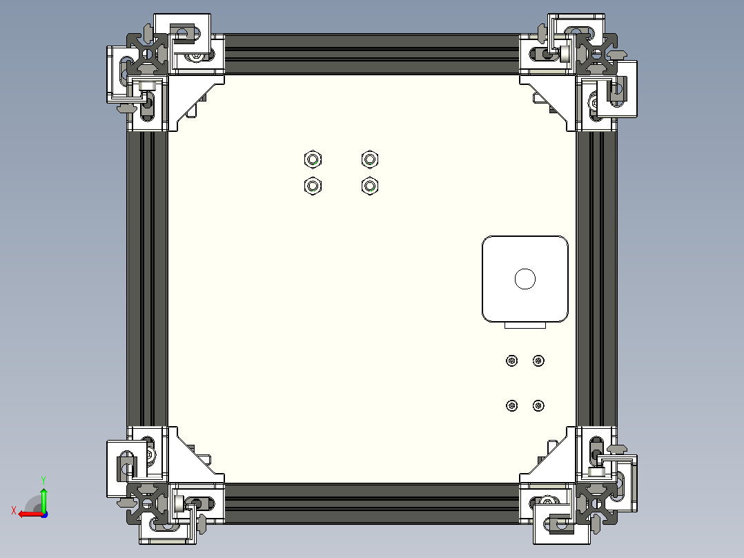 SLA光固化3D打印机 UG STP后视图