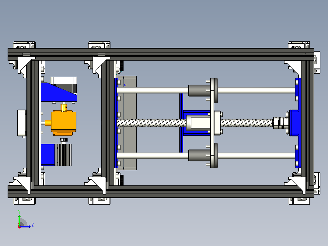 SLA光固化3D打印机 UG STP左视图