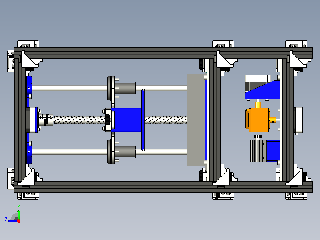 SLA光固化3D打印机 UG STP右视图
