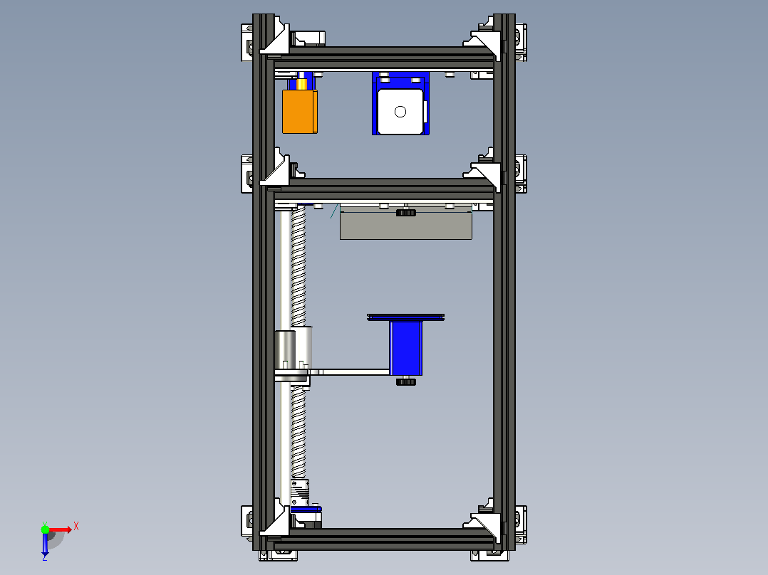 SLA光固化3D打印机 UG STP俯视图