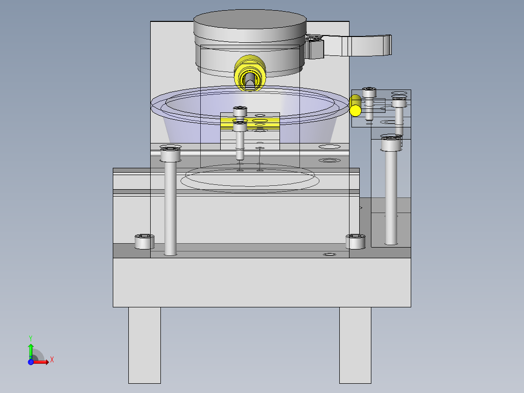 外径测定计检具前视图