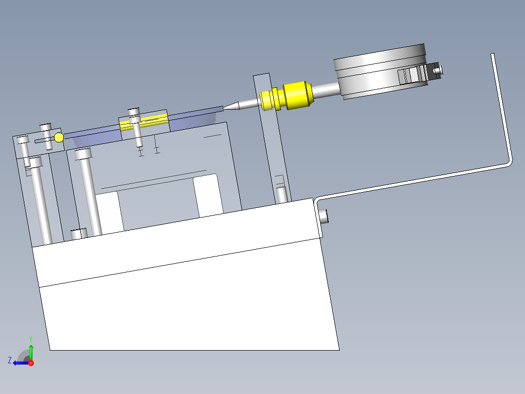 外径测定计检具右视图