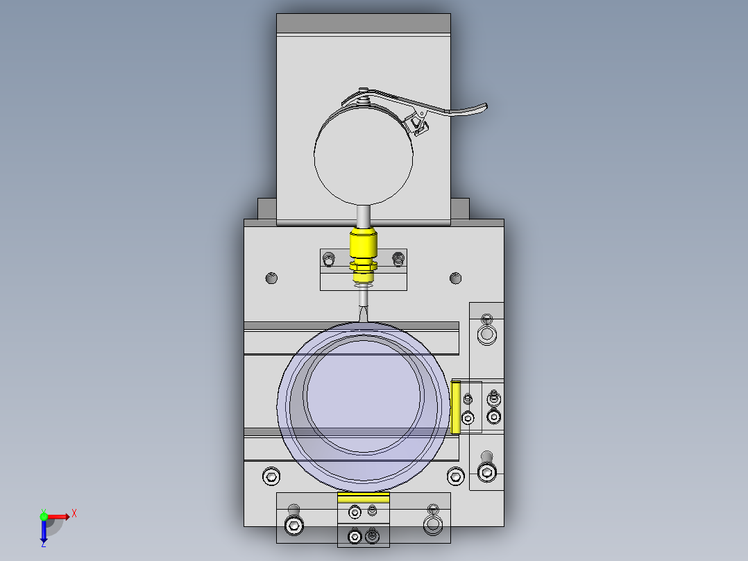 外径测定计检具俯视图
