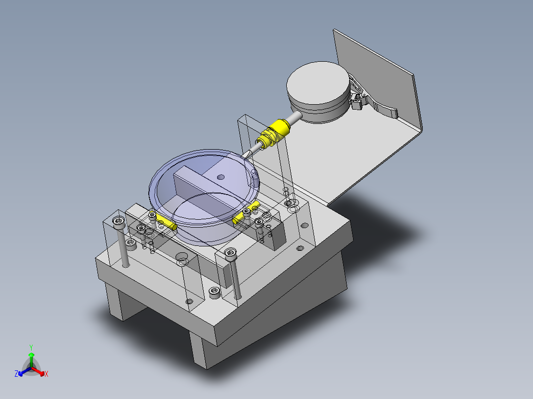 外径测定计检具正等轴测图