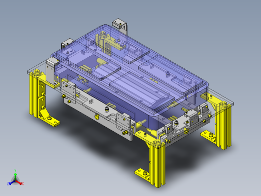 箱体定位机构正等轴测缩略图