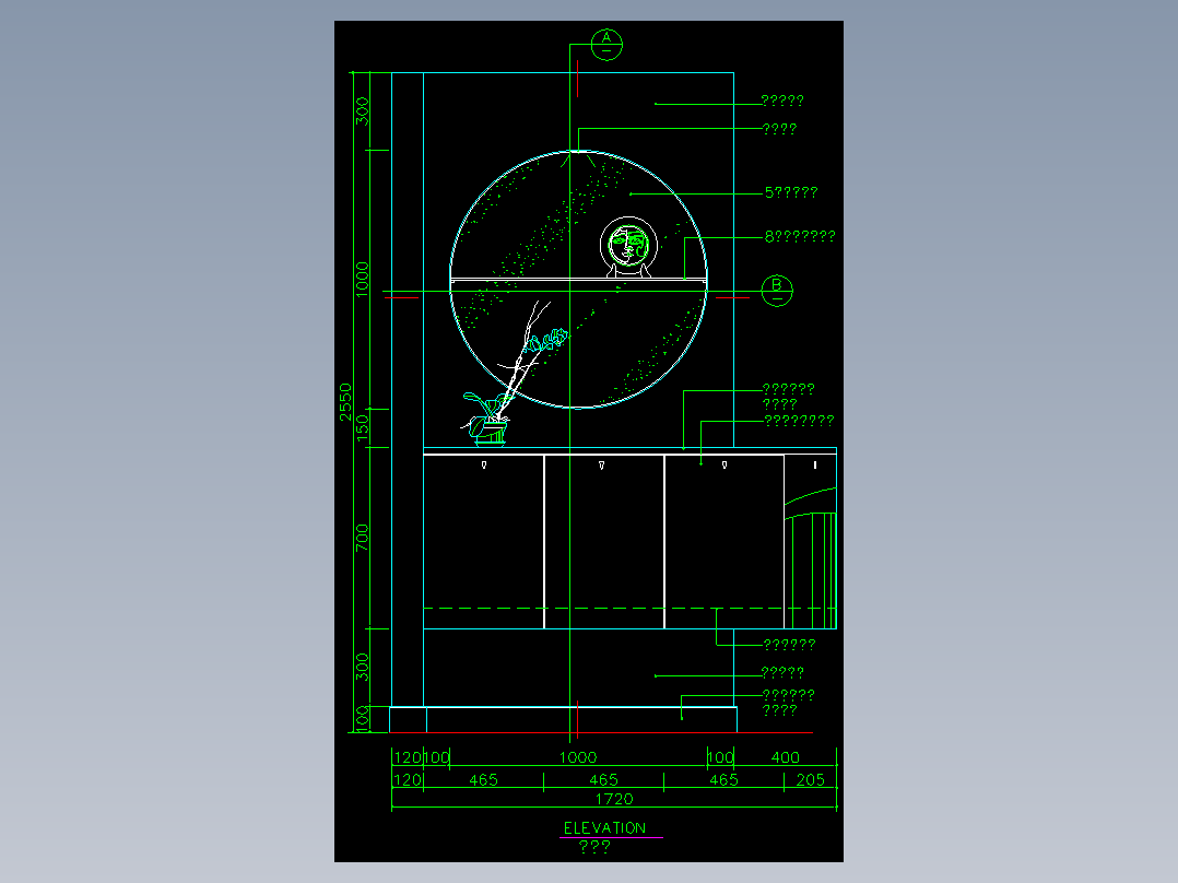 家装类CAD图块(四)-FH01024A