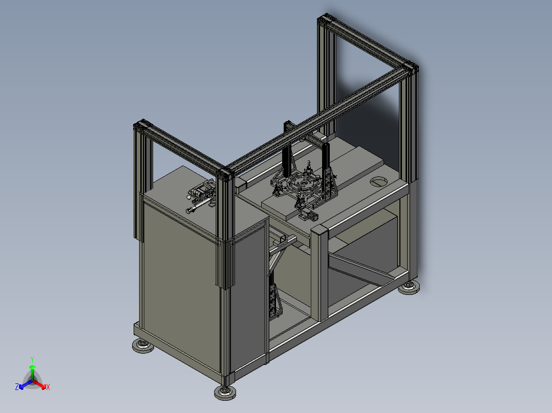 加速度测试设备（测试安全带）step正等轴测图