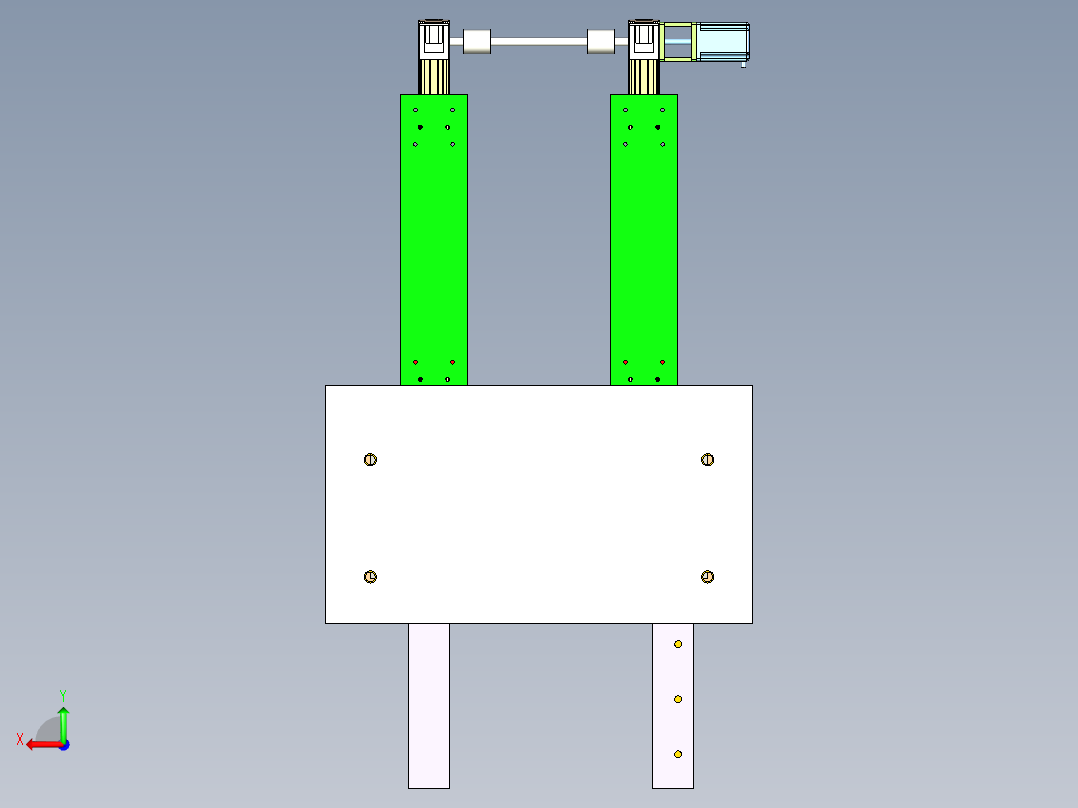 五金断料模后视图