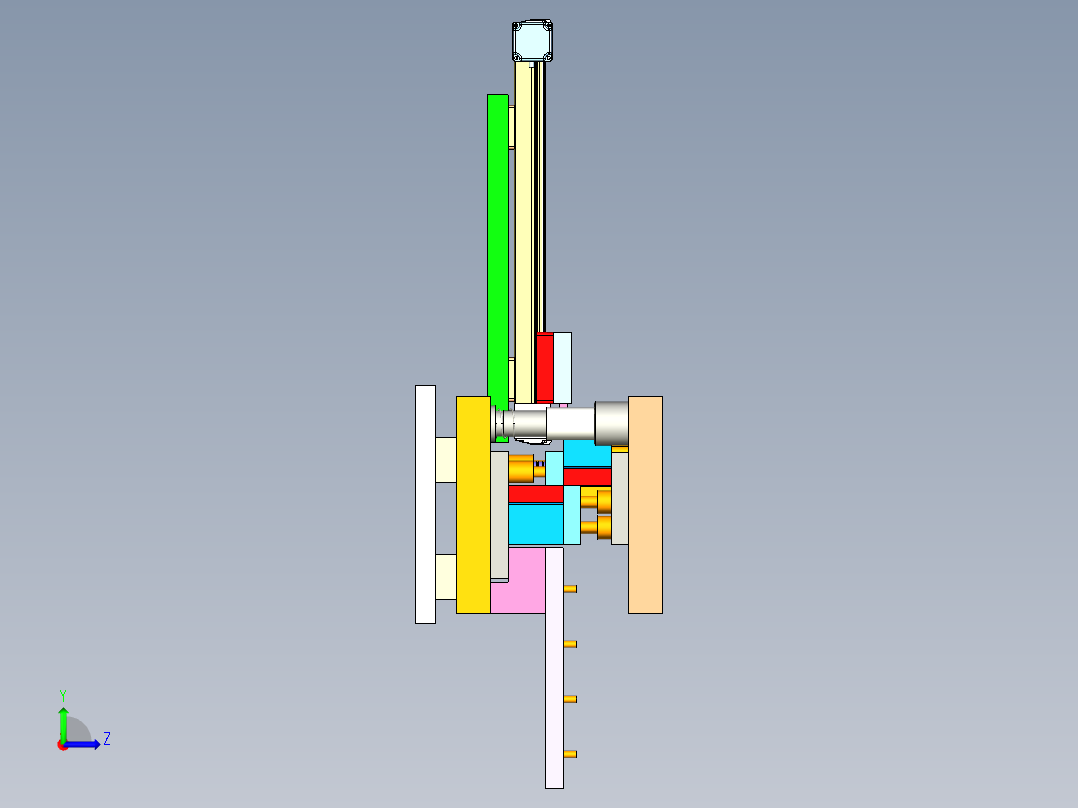 五金断料模左视图