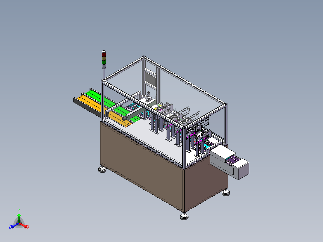 焊接机正等轴测图