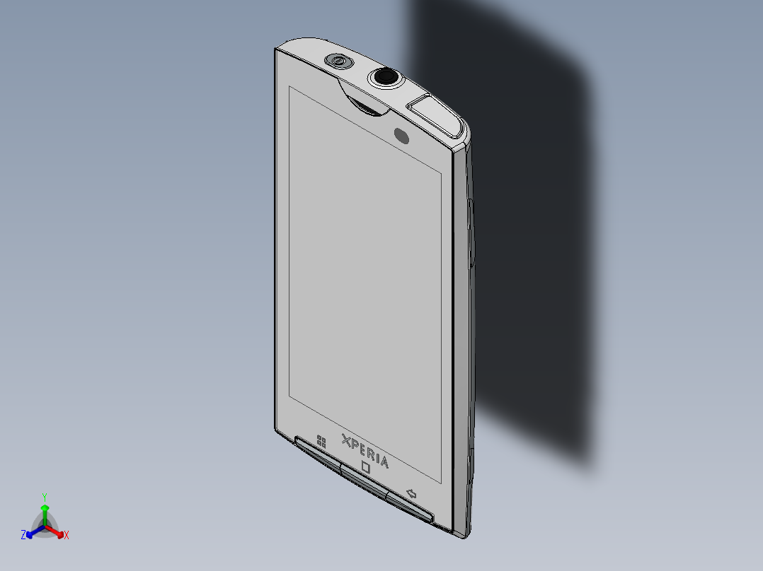 X10手机模型正等轴测图
