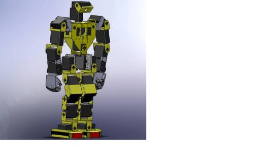 Robonova人形机器人结构模型3D图纸 STEP格式缩略图