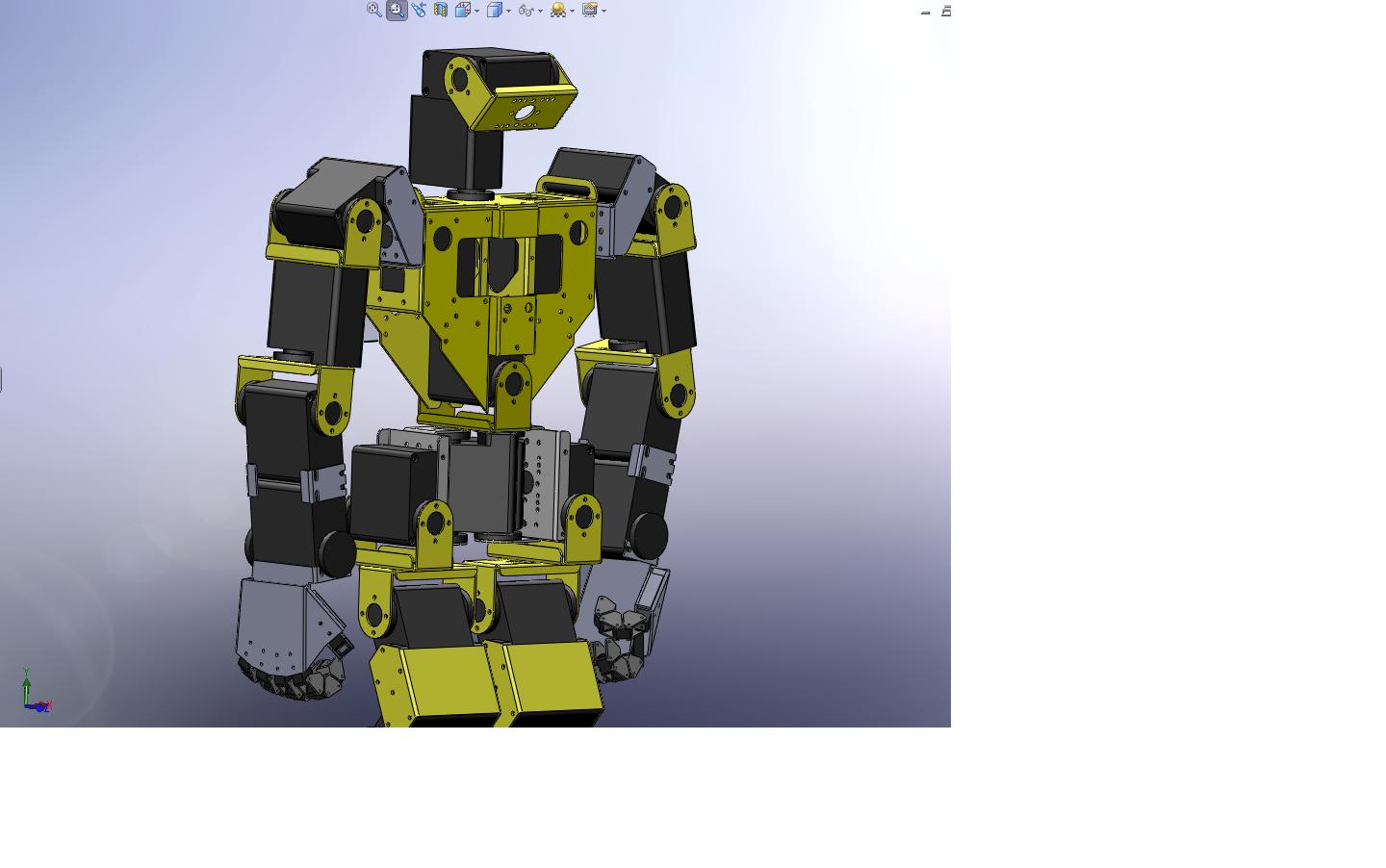 Robonova人形机器人结构模型3D图纸 STEP格式