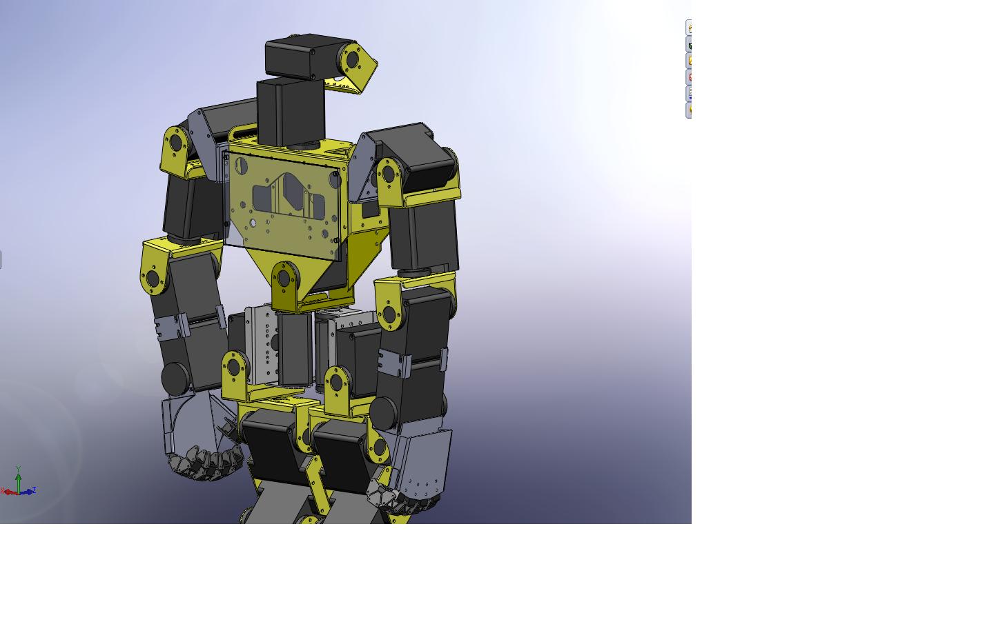 Robonova人形机器人结构模型3D图纸 STEP格式