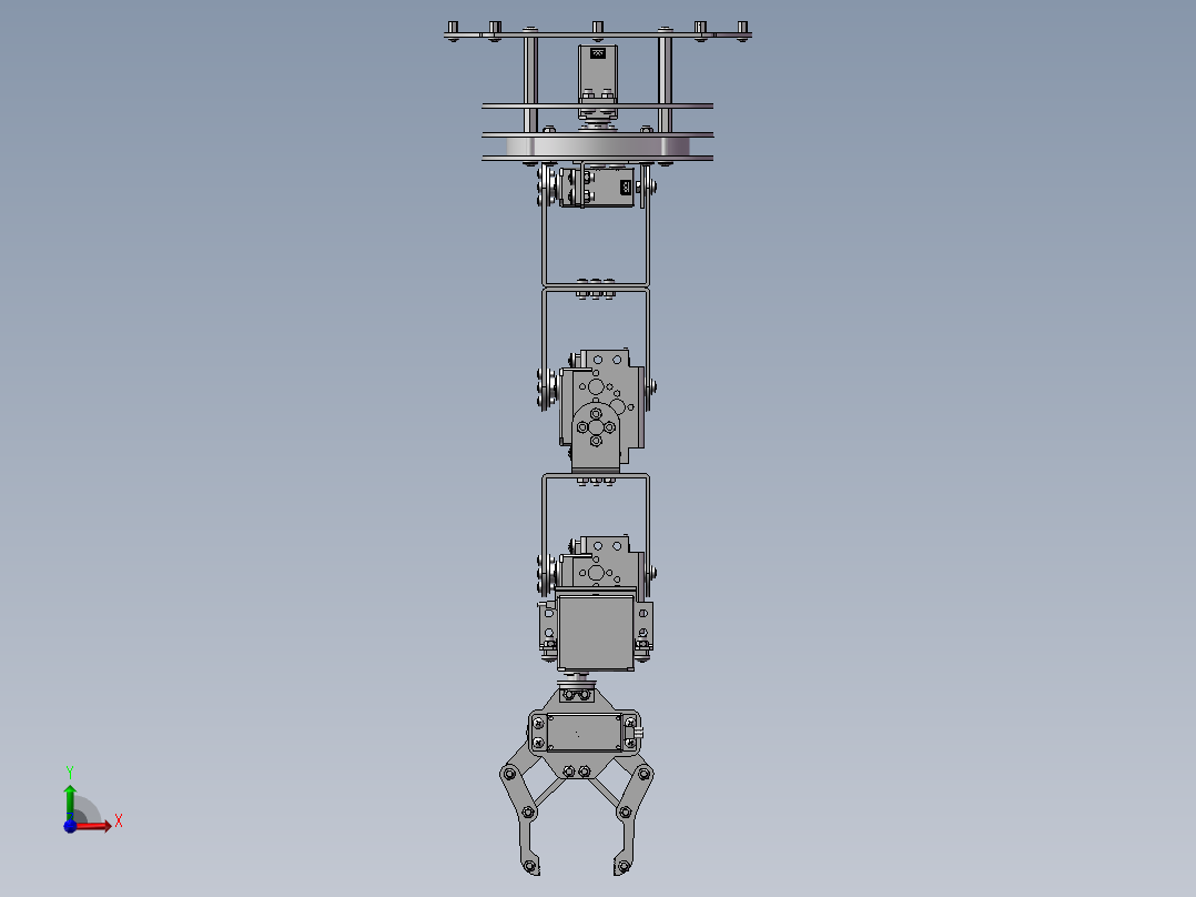 机械臂三维图前视图