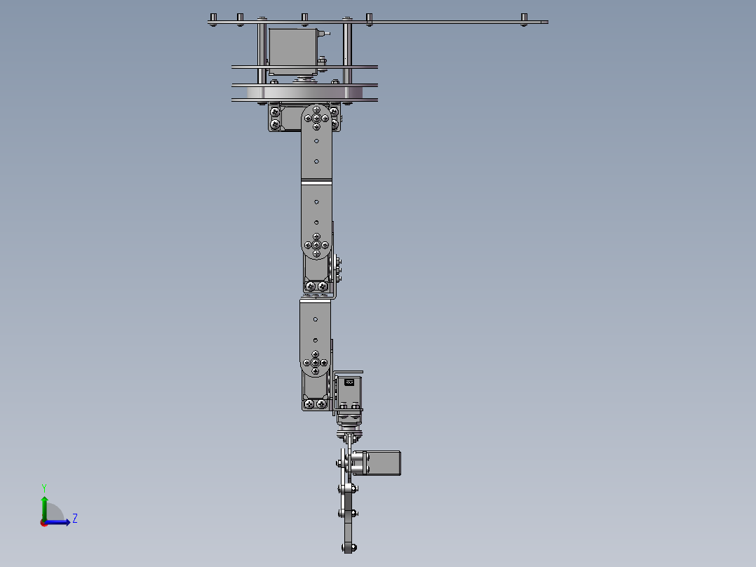 机械臂三维图左视图