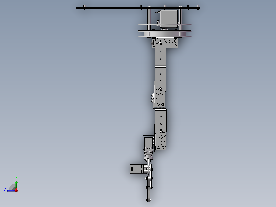 机械臂三维图右视图