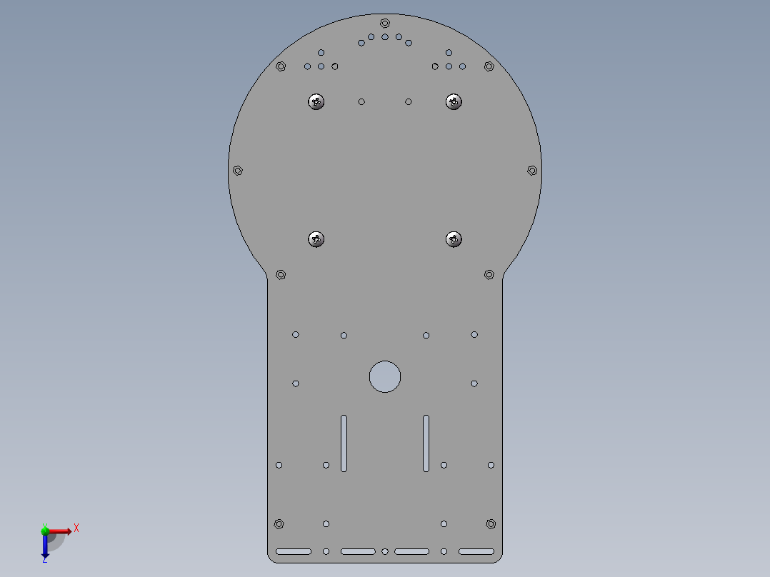 机械臂三维图俯视图