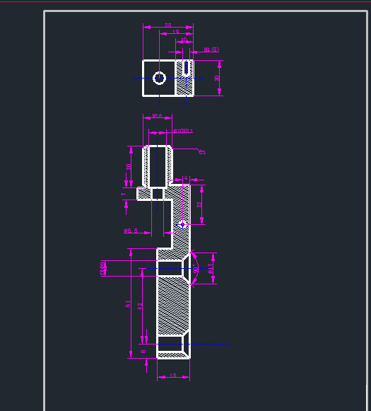 制定支架零件（图5-8）的加工工艺，设计钻2×Φ9孔钻床夹具
